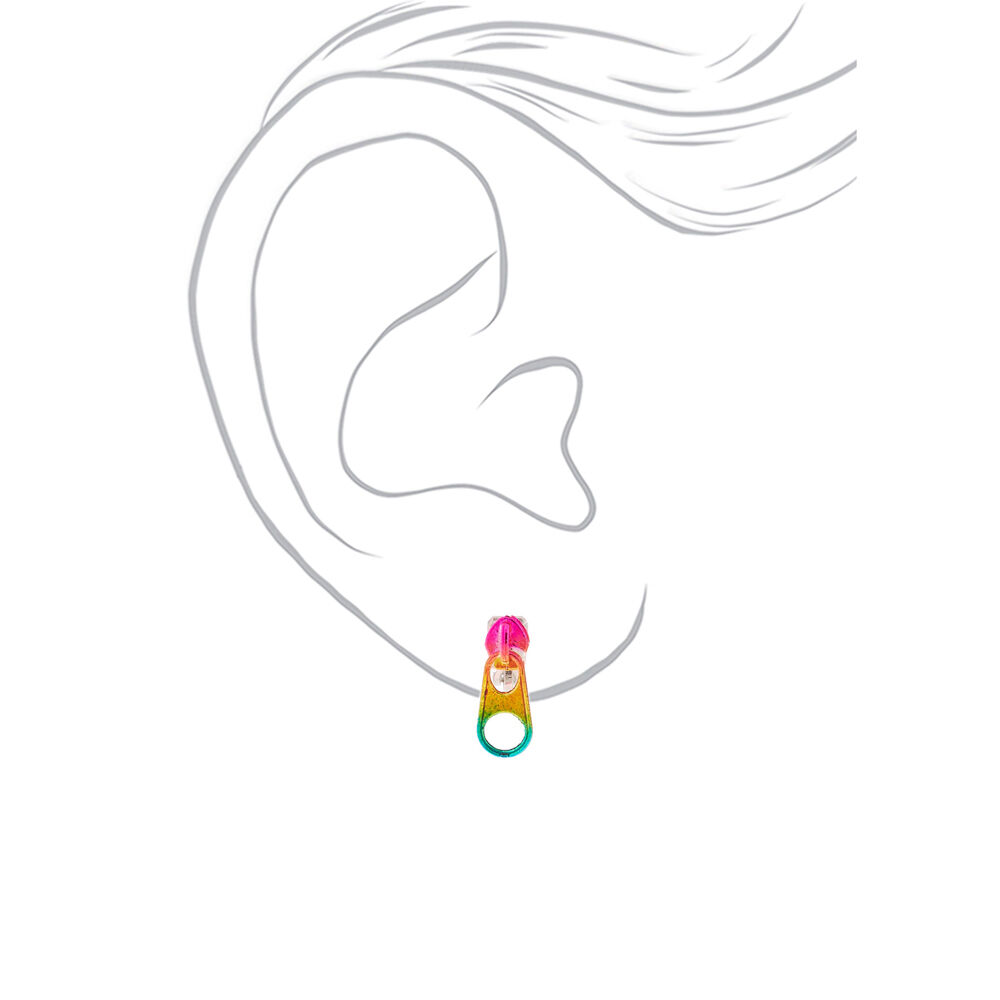 Zipper earrings cheap claire's