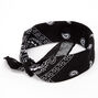 Black Paisley Bandana Headwrap,