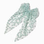 Mint Green Daisy Lace Hair Bow,