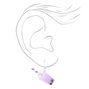 Purple 1&quot; Bubble Tea Drop Earrings,