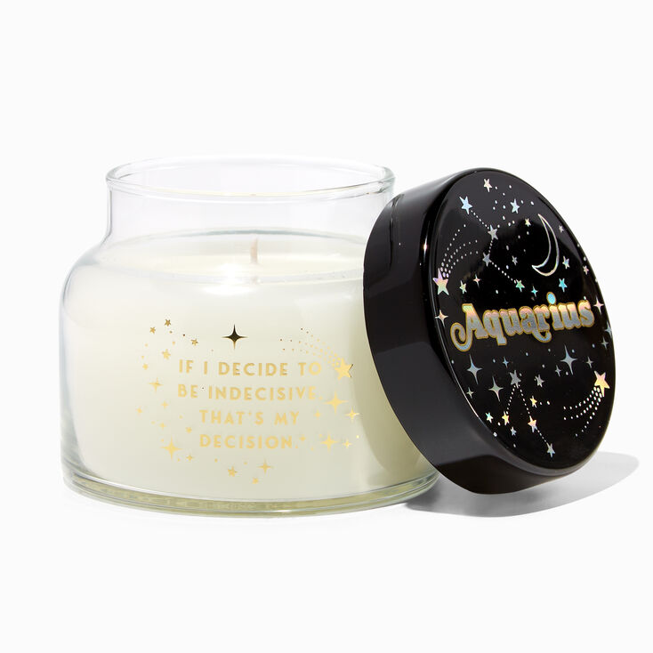 Zodiac Glass Jar Candle - Aquarius,