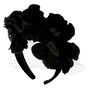 Netted Flower Headband - Black,