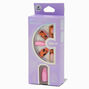 Tortoiseshell Pink French Stiletto Vegan Faux Nail Set - 24 Pack,