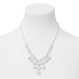 Pearl &amp; Rhinestone Necklace &amp; Drop Earring Set,