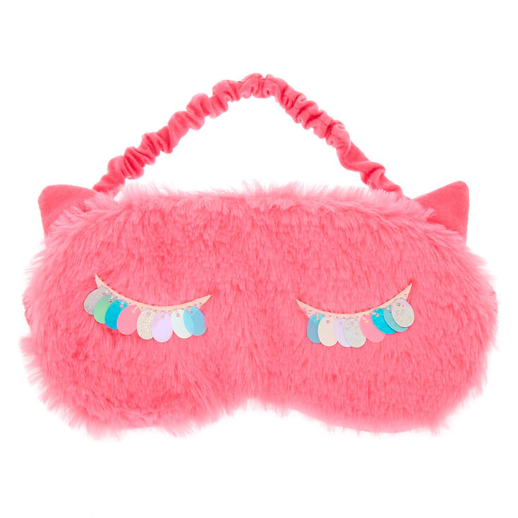 Sequin Lashes Sleeping Mask - Pink,