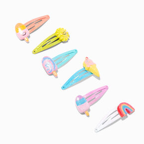 Claire&#39;s Club Summer Dessert Snap Hair Clips - 6 Pack,