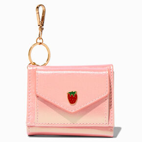Iridescent Strawberry Trifold Wallet,