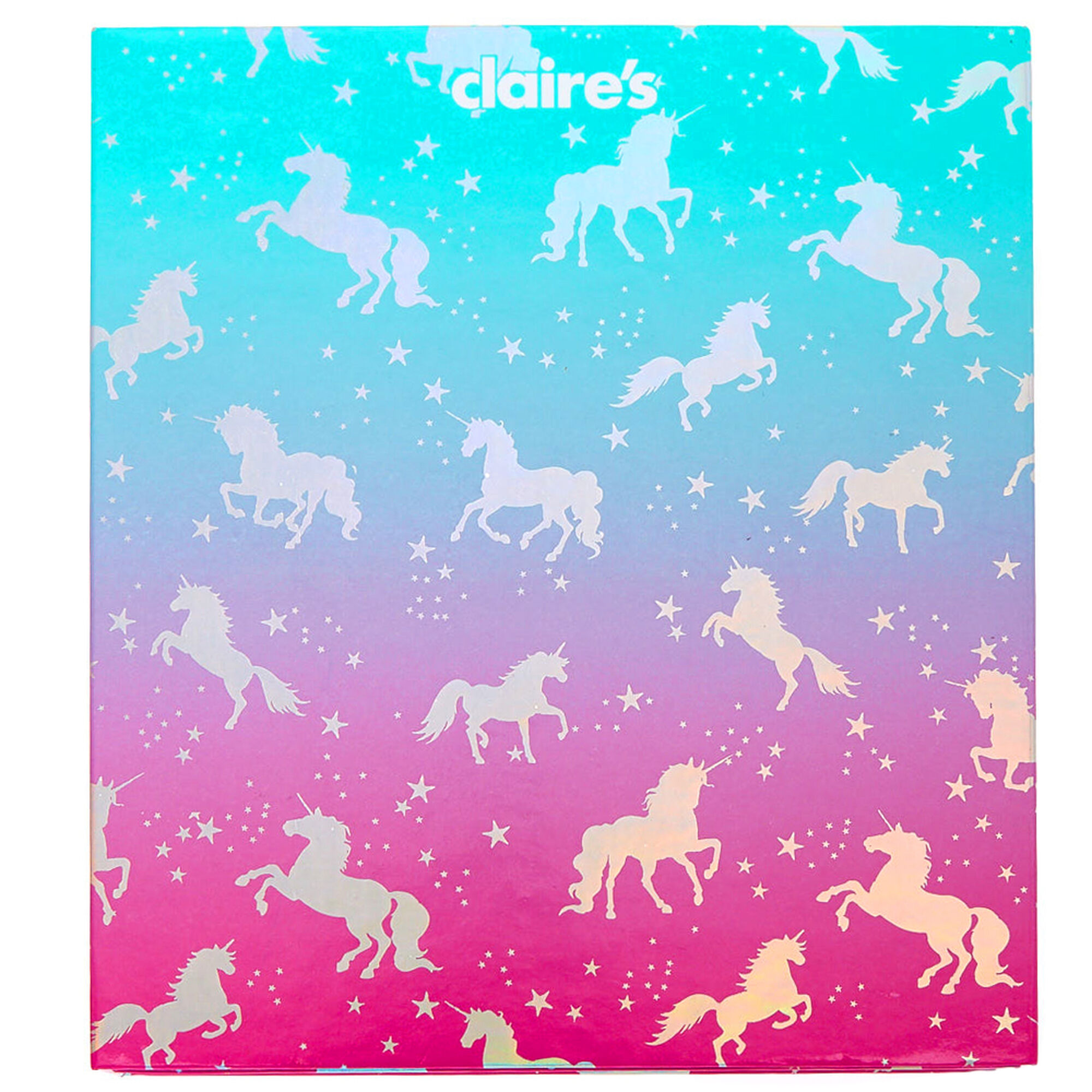 Ombre Holographic Unicorn 48 Piece Makeup Set Claire S