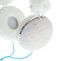 Casque audio licorne paillet&eacute; - Blanc,