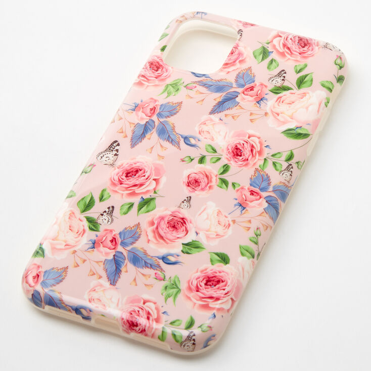 Pink Rose Floral Phone Case Fits Iphone 11 Claire S Pink Rose Floral Phone Case Fits Iphone 11 Claire S
