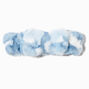 Blue Multicolored Furry Makeup Bow Headwrap,