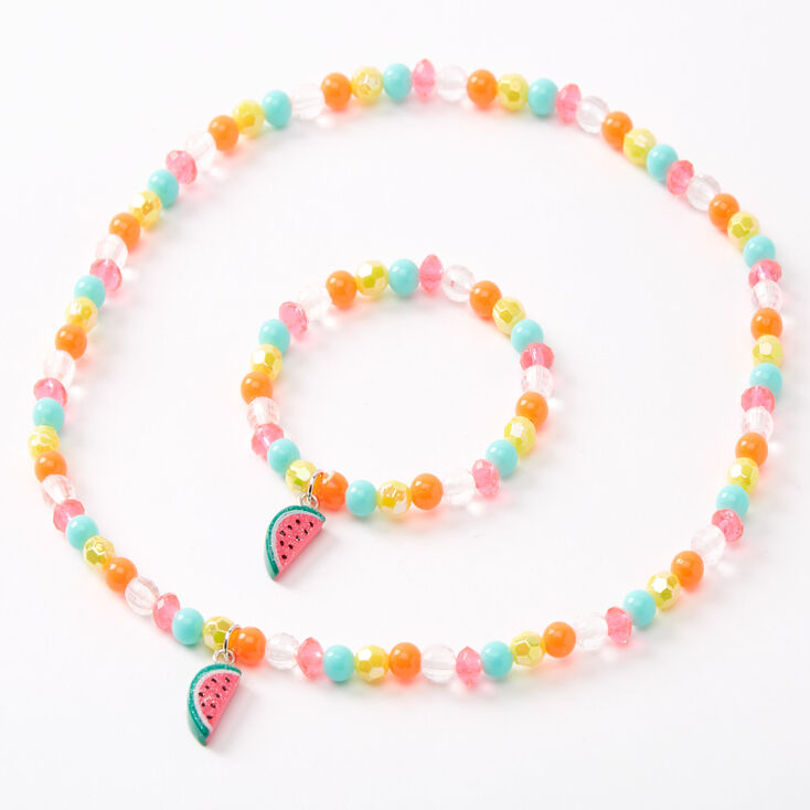 Claire&#39;s Club Beaded Watermelon Jewellery Set - 2 Pack,