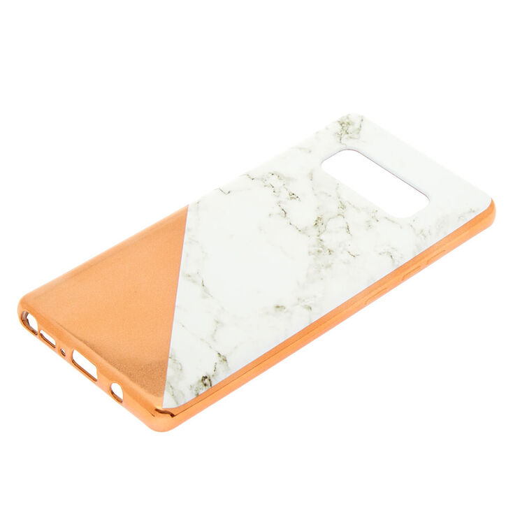 Coque de portable couleur dor&eacute; rose effet marbr&eacute; - Compatible avec Samsung Note 8,