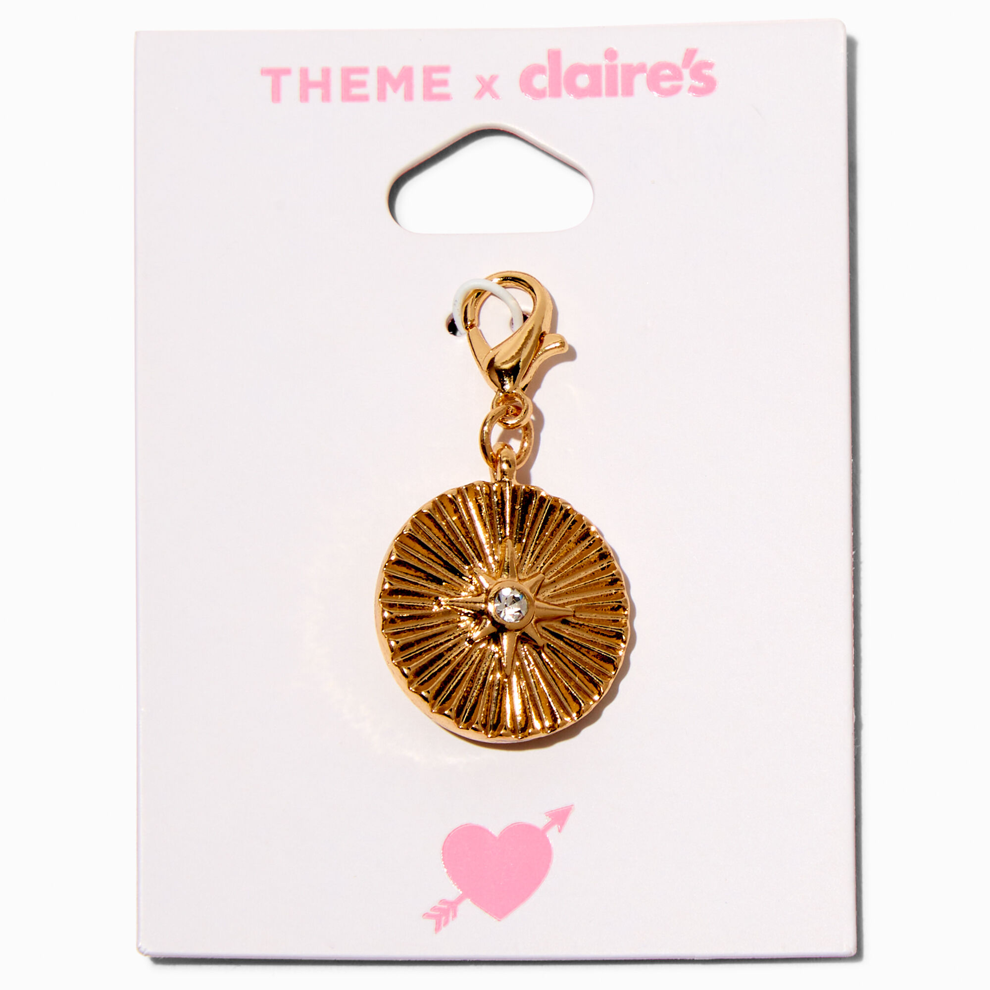 T H E M E x Claire's Gold-tone Medallion Charm,