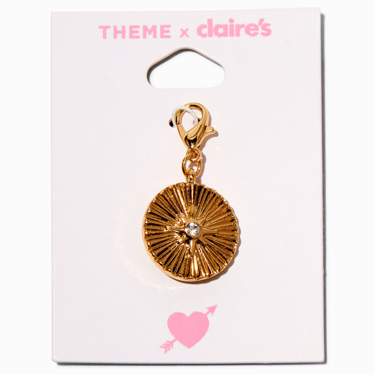 T H E M E x Claire&#39;s Gold-tone Medallion Charm,
