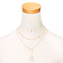 Mixed Metal Y-Neck Choker Set,
