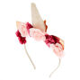 Rose Gold Unicorn Flower Crown Headband,
