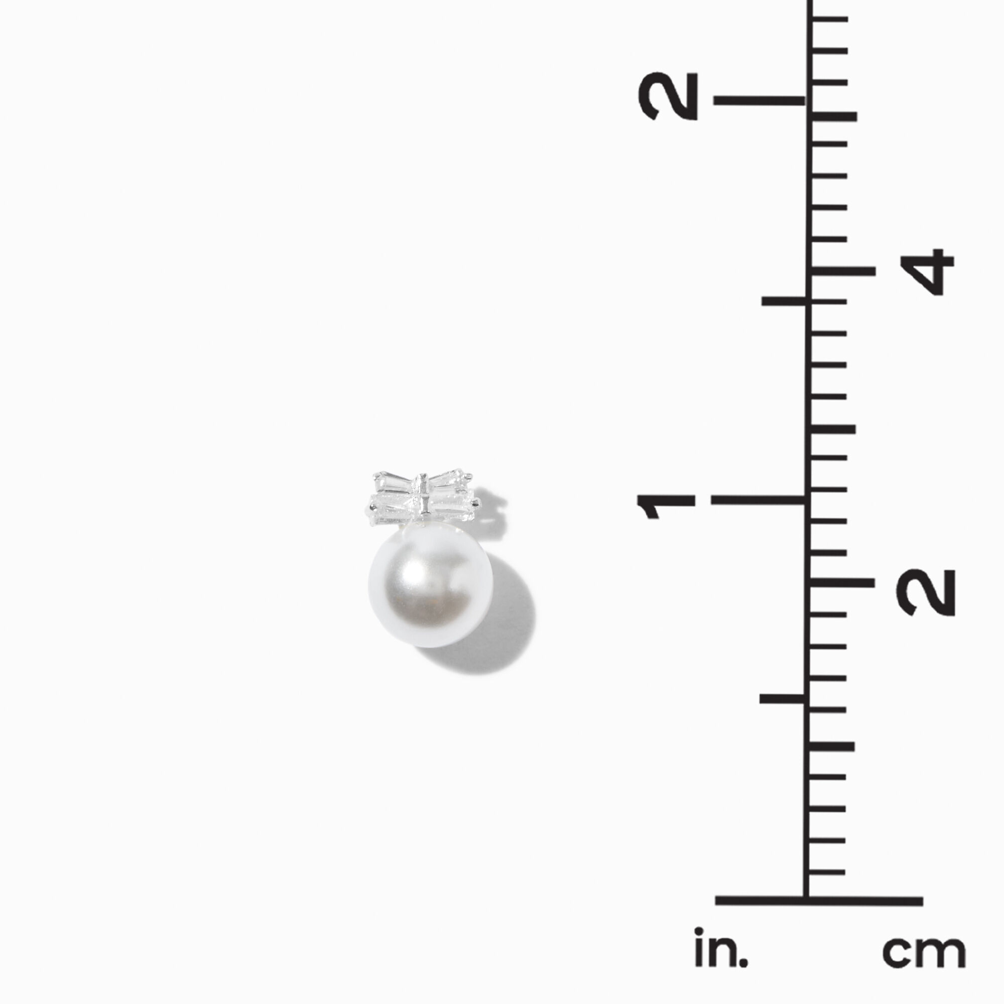 Big pearl top earrings claire's