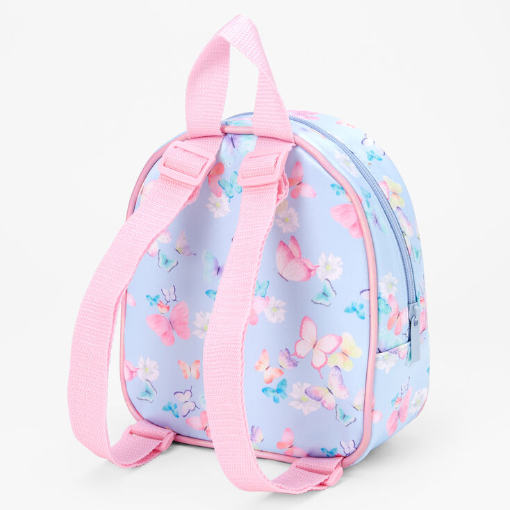 Claire&#39;s Club Blue Butterfly Mini Backpack,