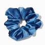 Medium Velvet Hair Scrunchie - Denim,