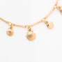Gold Seashell Charm Bracelet,