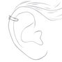 Silver Pearl Chain Ear Cuffs - 3 Pack,
