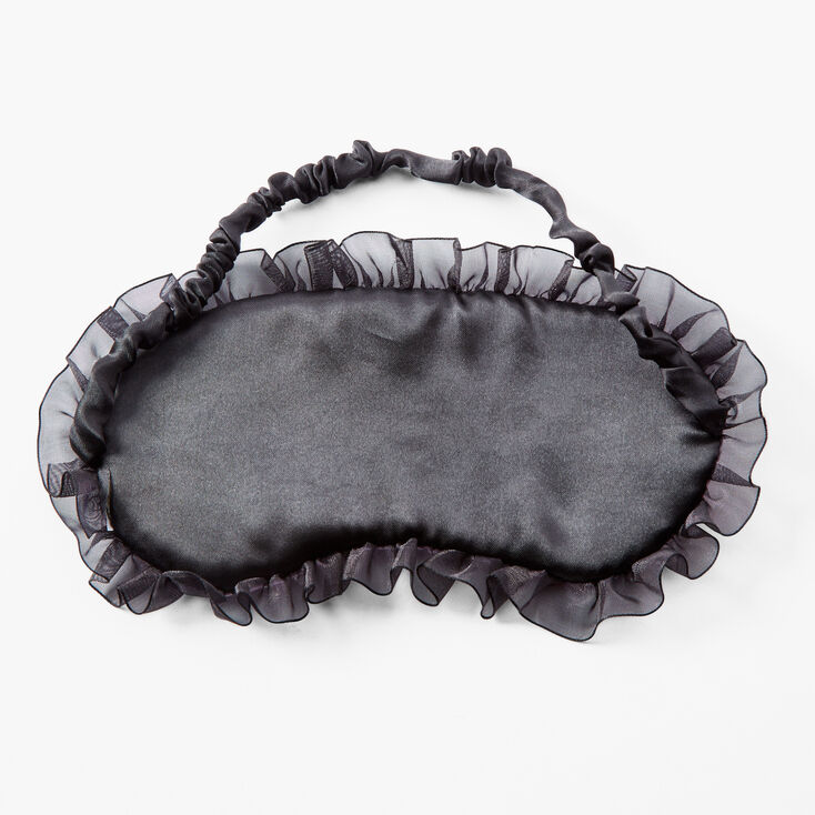 Polka Dot Ruffle Sleeping Mask - Pink,