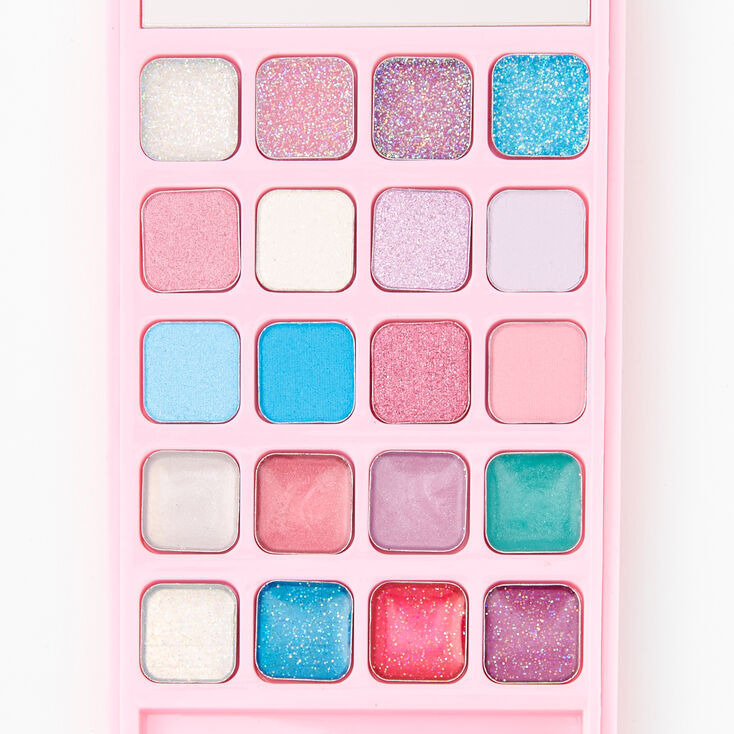 Rhinestone Hearts Bling Eyeshadow Palette - Pink,