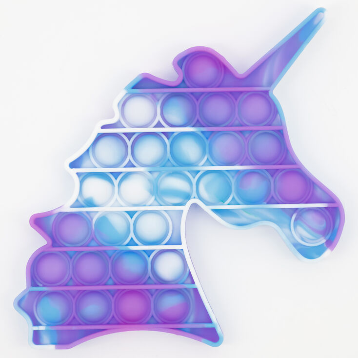 Tie-Dye Unicorn Push Poppers Fidget Toy &ndash; Styles May Vary,