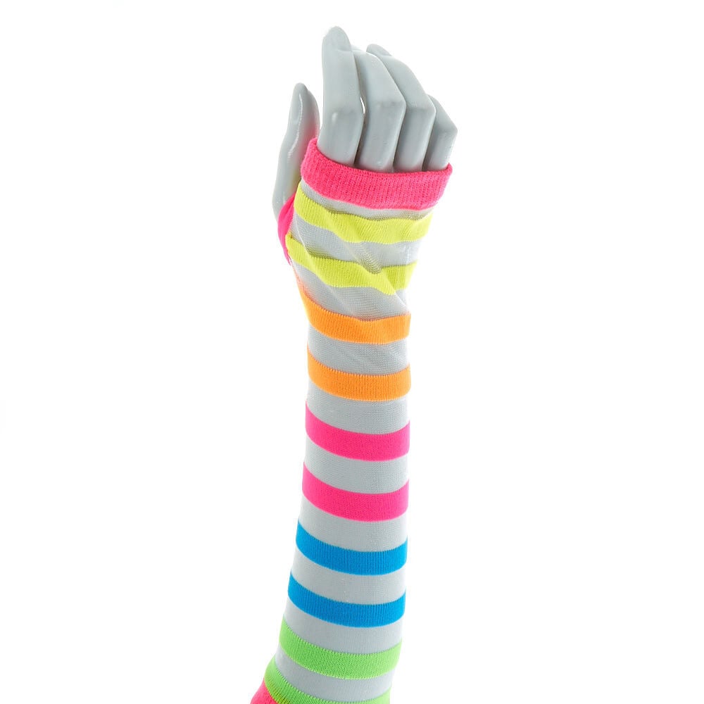 Rainbow Long Sheer Arm Warmers,