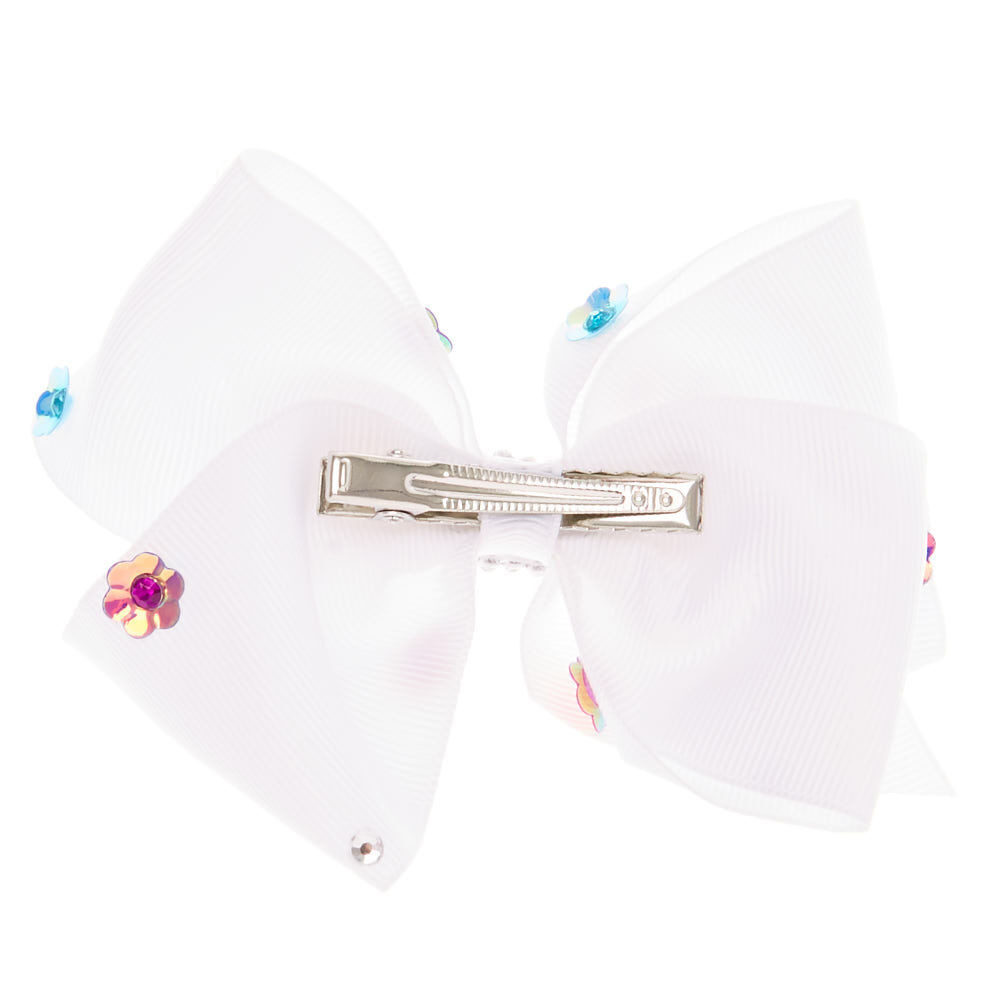 JoJo Siwa™ Mini Flower Power Signature Hair Bow - White,