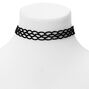 Black Rhinestone Infinity Statement Choker Necklace,