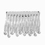 Silver-tone Rhinestone Fringe Hair Comb,