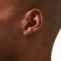 Sterling Silver Purple Dinosaur Stud Earrings,