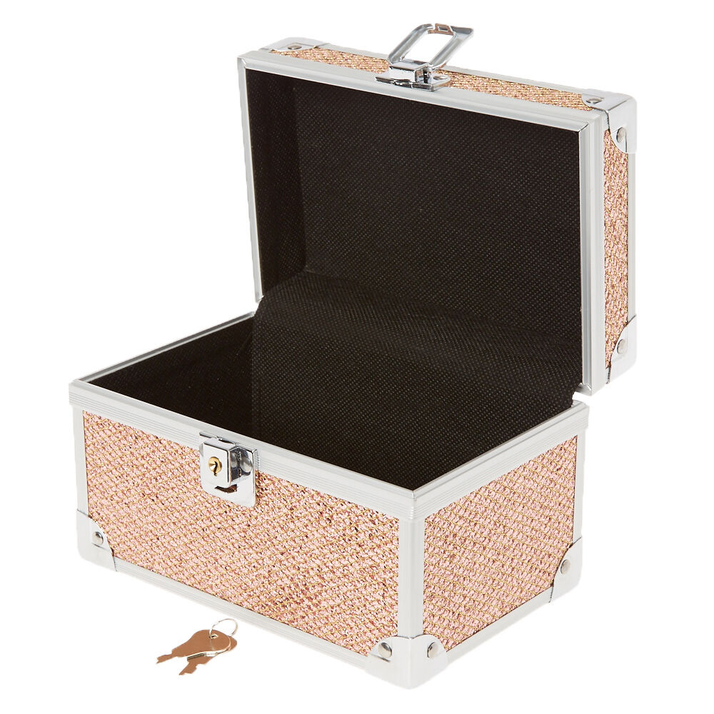 Small Rose Gold Lock Box,