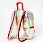 Rainbow Holographic Mini Backpack - Silver,