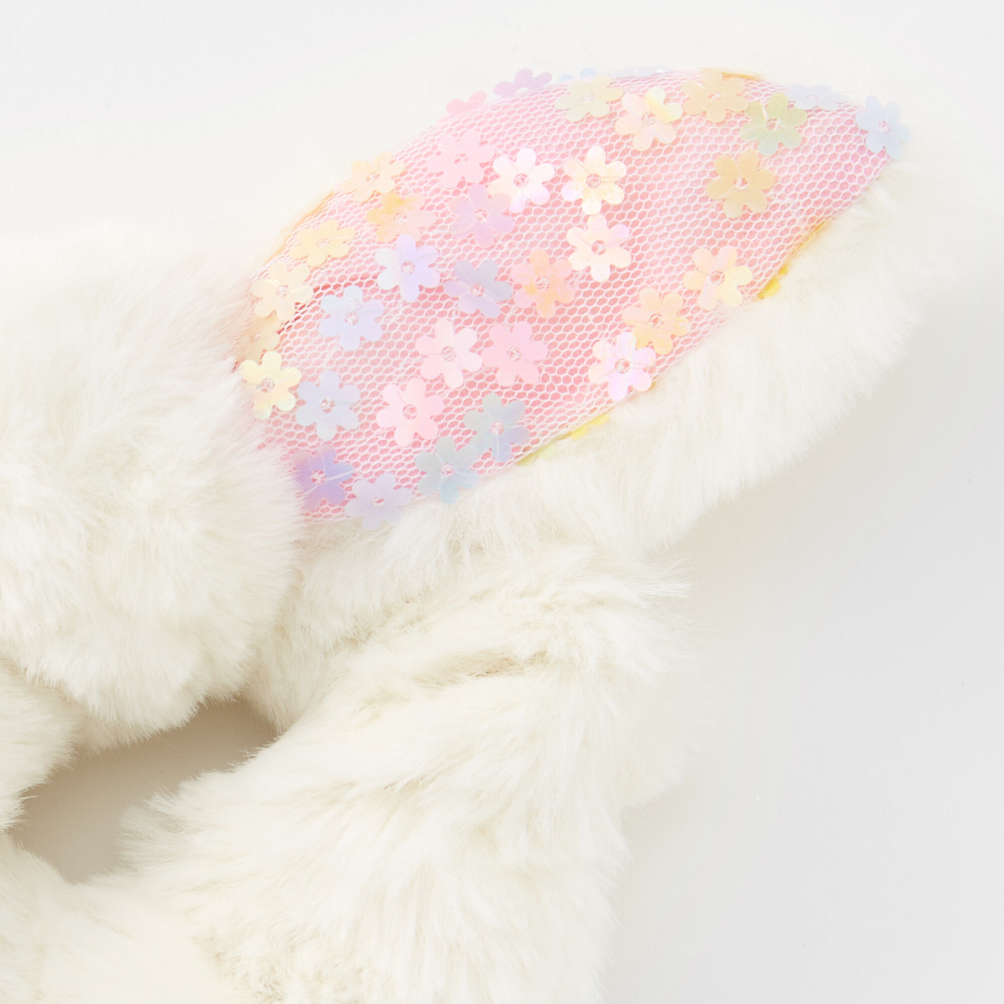 Bunny Ears Furry Hair Scrunchie,