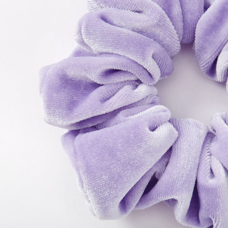 Medium Periwinkle Velvet Hair Scrunchie,