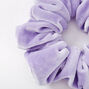Medium Periwinkle Velvet Hair Scrunchie,