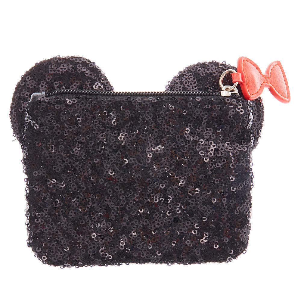 Disney Minnie Mouse Sequinned Purse Black Claire s