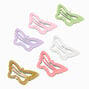 Claire&#39;s Club Glitter Butterfly Shape Snap Hair Clips - 6 Pack,
