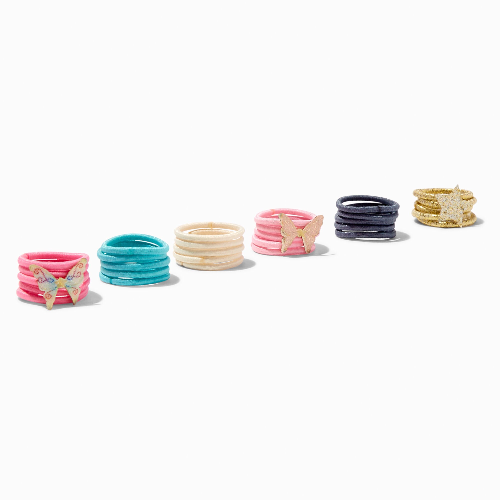 Claire's Club Fairy Icons Hair Ties - 30 Pack,