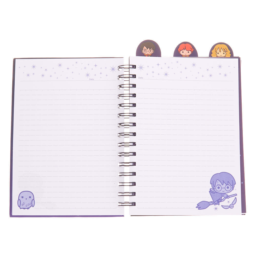 Carnet bleu et lumineux Harry Potter™ avec intercalaires,