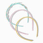 Claire&#39;s Club Rainbow Circle Glitter Headbands - 3 Pack,