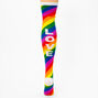 Bright Rainbow Stripe Over The Knee Socks,