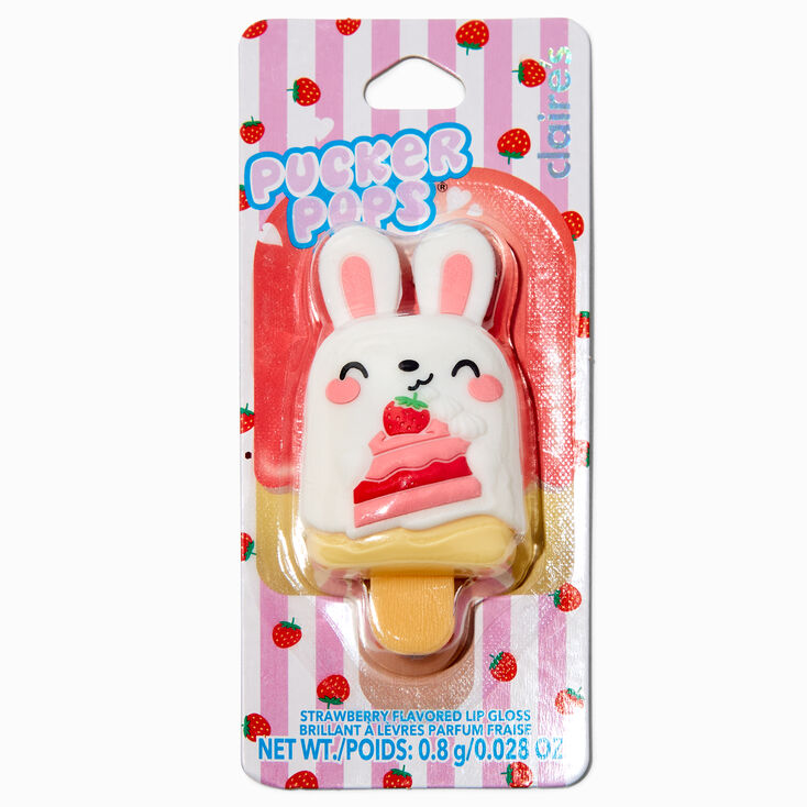 Pucker Pops® Bunny Cake Lip Gloss - Strawberry