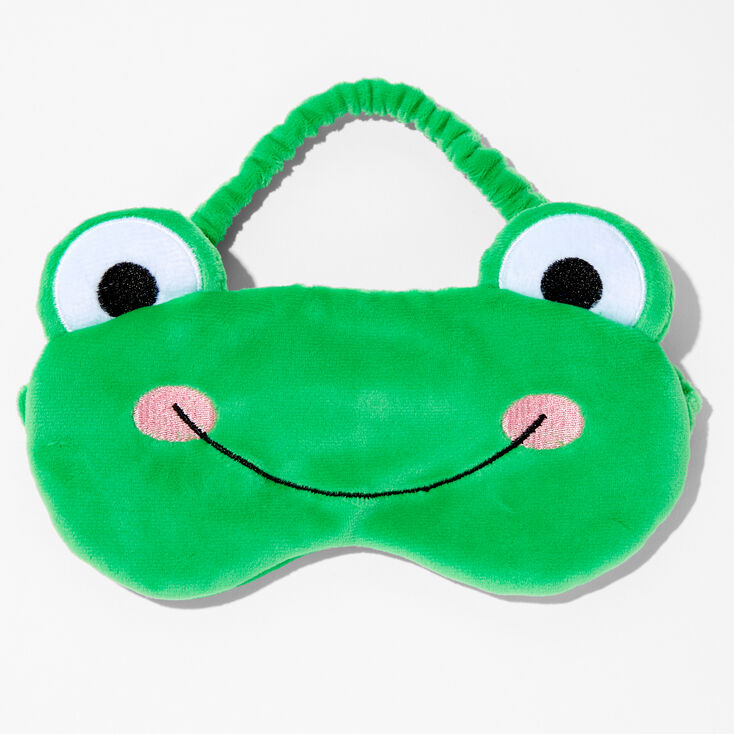 Plush Green Frog Sleeping Mask,
