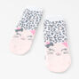 Claire&#39;s Club Pink Cozy Kitty Crew Socks,
