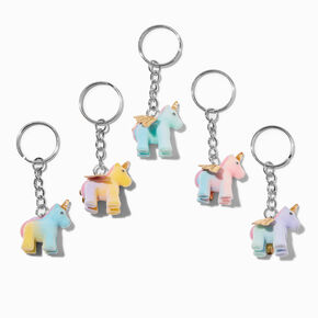 Flying Unicorn Best Friends Keychains - 5 Pack,
