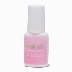 Vegan Pink Brush On Faux Nail &amp; Nail Art Glue,
